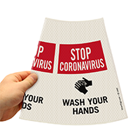 Cone Message Collar: Wash Your Hands