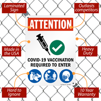 Entry requires vaccination notice