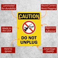 Vaccine Storage Caution Sign