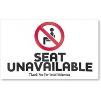 Seat Unavailable - Thank You For Social Distancing