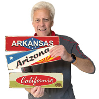 Arkansas State Vintage Sign