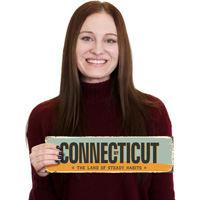 Vintage Connecticut Sign