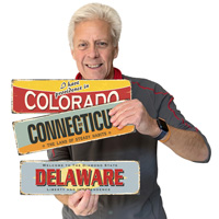 Delaware State Greeting Plaque