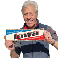 Vintage Style Iowa Plaque