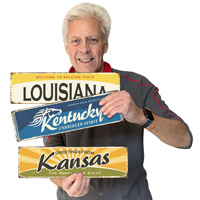 Sunflower State Retro Sign