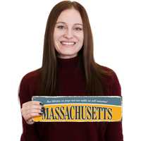 Vintage Massachusetts Sign