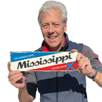 Antique Mississippi state symbol sign