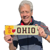 Vintage Metal Sign: Ohio Pride