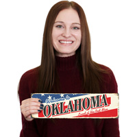 Vintage Welcome to Oklahoma Sign