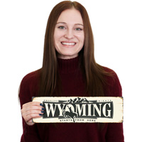 Equality Rights Vintage Wyoming Sign