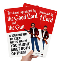 No Trespassing Sign: Lord and Gun Protection