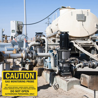 Safety Notice: Gas Monitoring Area Restricted
