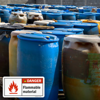 Caution: Flammable Material