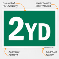 Dumpster label: 2 yard