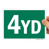 Dumpster Size Label