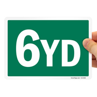 6-yard label for containers and dumpster
