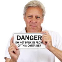 Warning Against Parking by Container