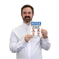 Avoid Overfilling Container Notice