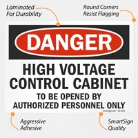 Electrical hazard warning sign