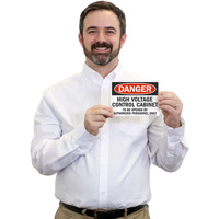 Caution: High voltage control cabinet
