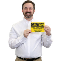 Safety Chains Required Sign