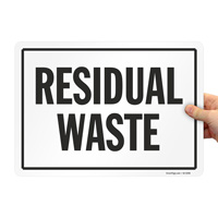 Residual Waste Vehicle Safety Decal