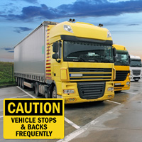 Watch Out: Vehicles Frequent Stops and Reverses