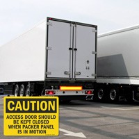 Secure Access Door Warning Sign