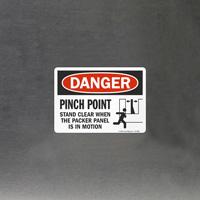 Stand Clear When Packer Operates