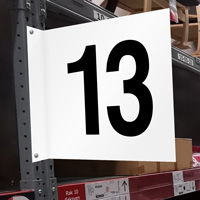 Projecting Directional Sign for Aisle 13