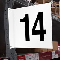 Projecting Aisle Sign Number 14