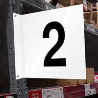Projecting aisle sign number 2