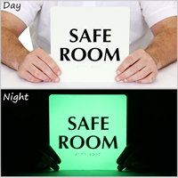 Safe Room TactileTouch™  Braille Sign