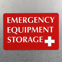 Emergency Equipment Tactile Touch Sign