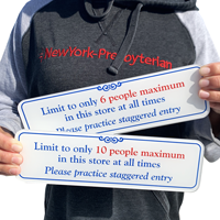 Staggered Entry Wall Sign