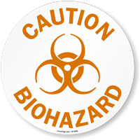 Adhesive floor sign