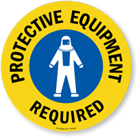 Caution Adhesive Floor Sign
