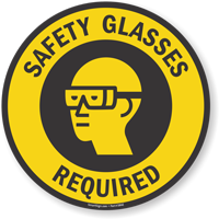 Floor sign for hazard awareness