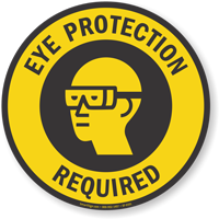 Adhesive floor sign