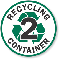 Recycling floor sign label kit