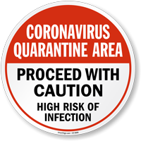 Medical Isolation Floor Sign