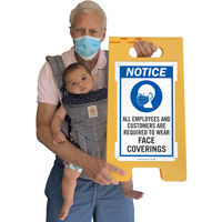 Required Face Coverings FloorBoss Sign