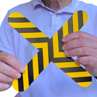 Do not stand here floor sign