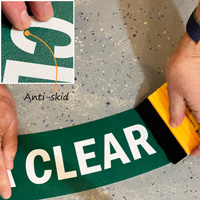 Anti skid eyewash and Shower floor decals