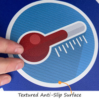 Social Distancing Temperature Check Sign