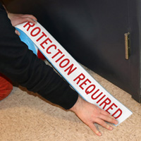 Superior Mark Floor Tape: Ear Protection Required