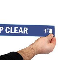 Eye Wash Keep Clear Floor Tape
