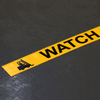Floor Tape: Beware of Forklifts