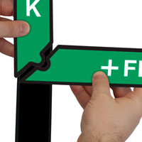 First Aid Floor Sign Kit: Do Not Block