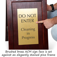 Cleaning in progress floor sign